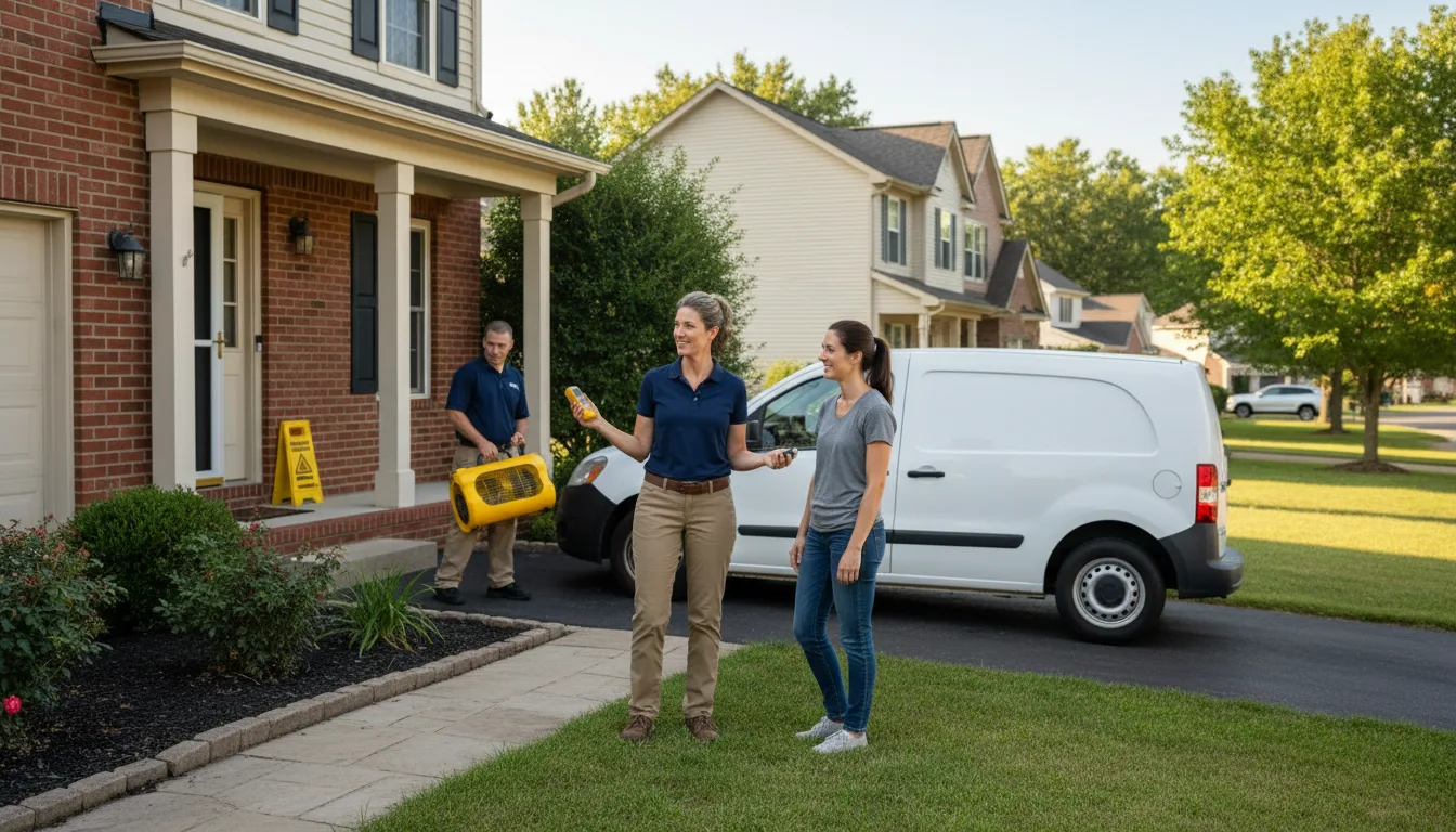 Residential water damage restoration in Cary, MS